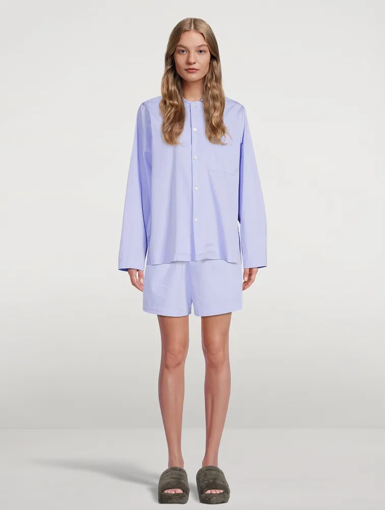 Organic Cotton Poplin Pajama Shorts