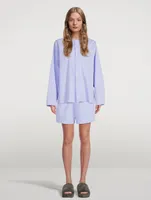 Organic Cotton Poplin Pajama Shorts