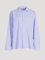 Organic Cotton Poplin Pajama Shirt