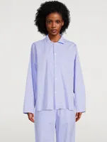 Organic Cotton Poplin Pajama Shirt