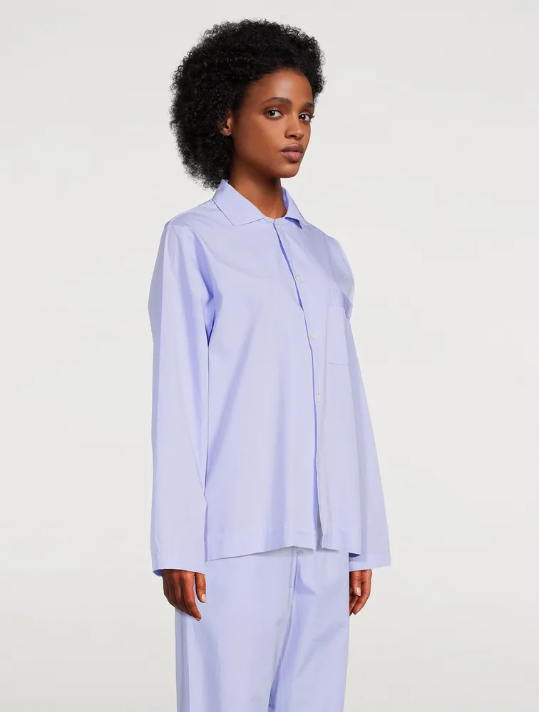 Organic Cotton Poplin Pajama Shirt