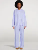 Organic Cotton Poplin Pajama Shirt