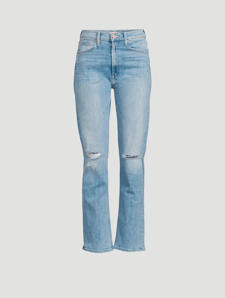 Rider High-Waisted Straight-Leg Jeans