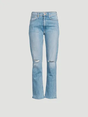 Rider High-Waisted Straight-Leg Jeans