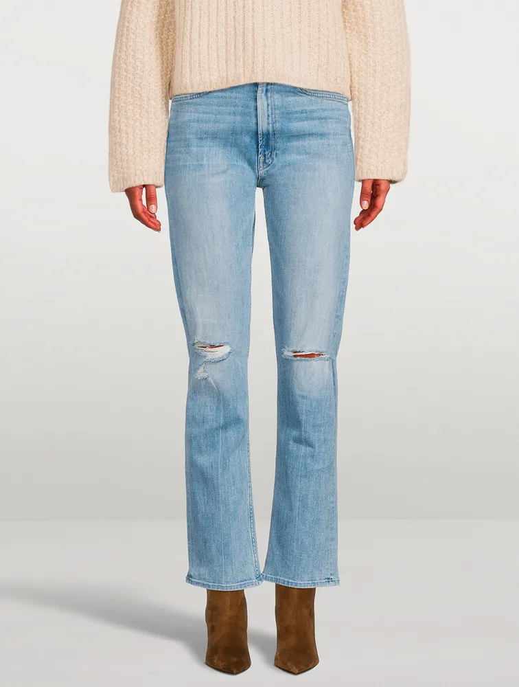 Rider High-Waisted Straight-Leg Jeans
