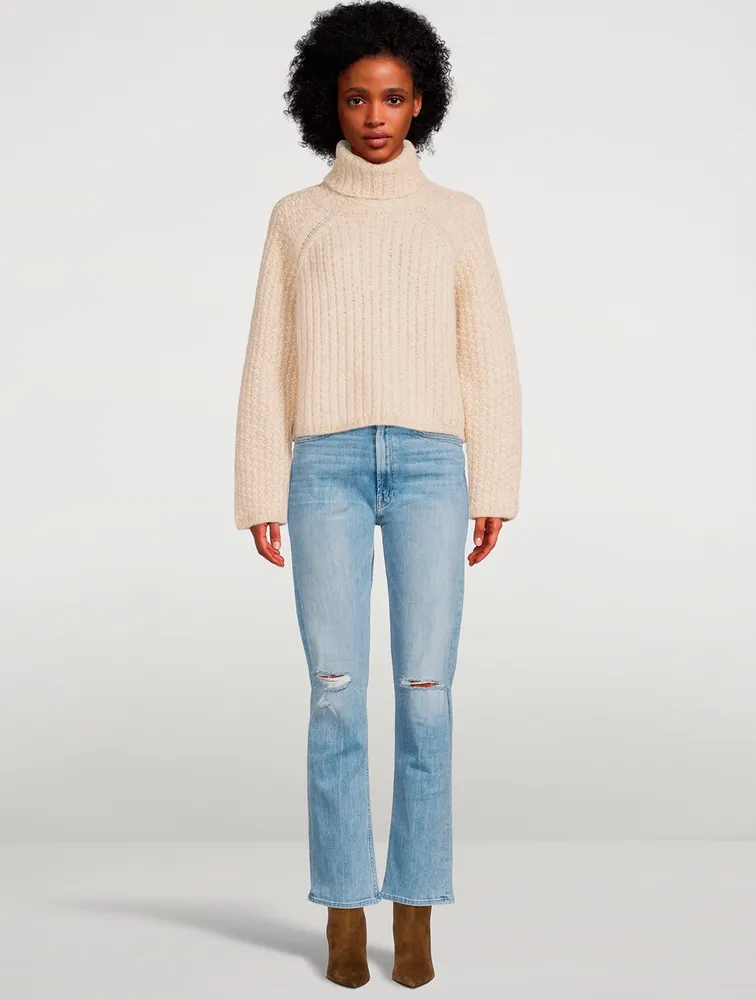 Rider High-Waisted Straight-Leg Jeans