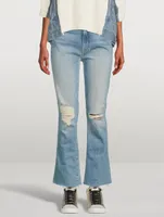 The Hustler High-Waisted Jeans With Ankle Fray