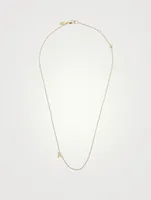 Love Letter 14K Gold A Necklace With Diamond