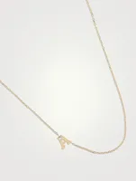 Love Letter 14K Gold A Necklace With Diamond