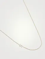 Love Letter 14K Gold S Necklace With Diamonds