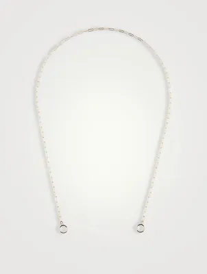 16-Inch Gold Square Link Chain Necklace