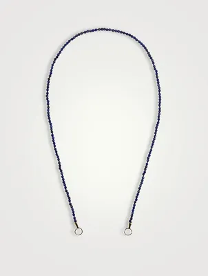 16-Inch Itty Bitty Strand With Gold Loops And Lapis
