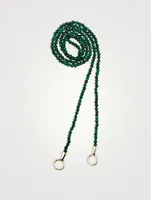 16-Inch Itty Bitty Strand With Gold Loops And Malachite