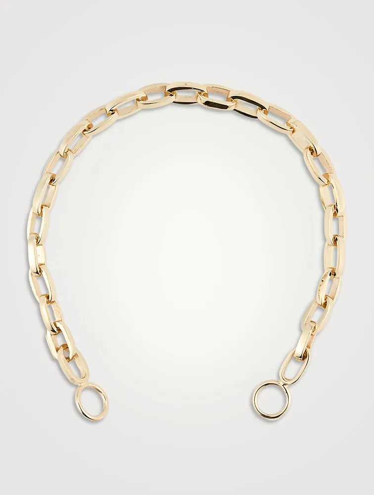 6-Inch 14K Gold Handmade Biker Chain