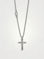 The Cross Latin Pendant Necklace With Circle Crescendo Enamel