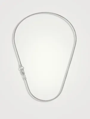 Inch Ulysses Silver Faceted Necklace