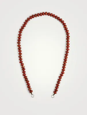 18-Inch Jasper Rondel Strand With Gold Loops