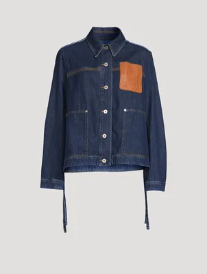 Two-Tone Workwear Denim Jacket