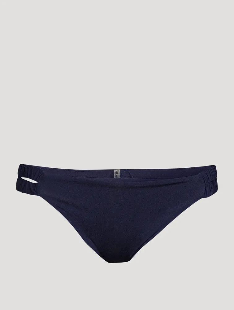 Low-Rise Classic Pucker Bikini Swim Bottoms for Women