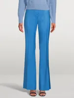 Flared Wool Trousers