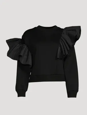 Ruffled Sweatshirt