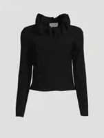 Ruffle Long-Sleeve Top