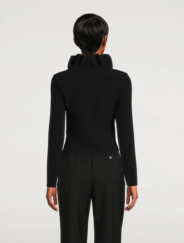 Ruffle Long-Sleeve Top
