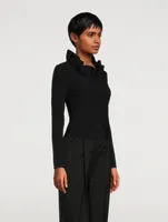 Ruffle Long-Sleeve Top