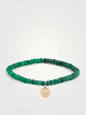 Small Emerald Beaded Bracelet