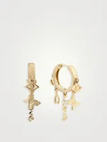 14K Gold Icon Earrings