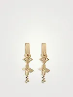 14K Gold Icon Earrings