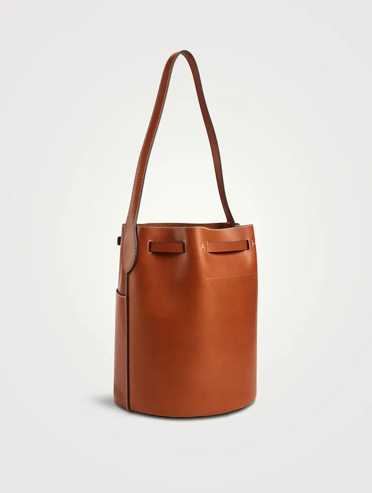 Medium Return to Nature Compostable Leather Bucket Bag