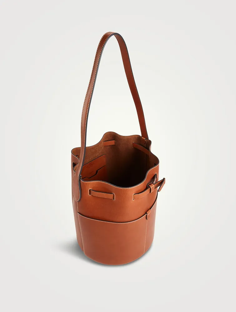 Medium Return to Nature Compostable Leather Bucket Bag