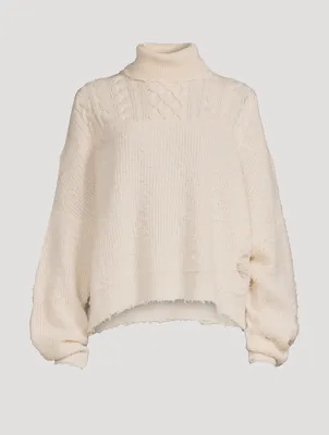 Hybrid Cable Rib Cashmere Sweater