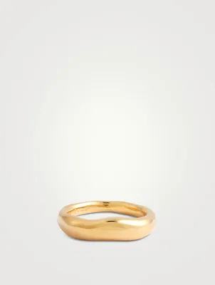 24K Gold Vermeil Forged By The Ocean Ring