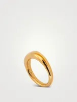 24K Gold Vermeil Forged By The Ocean Ring