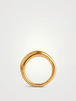 24K Gold Vermeil Forged By The Ocean Ring