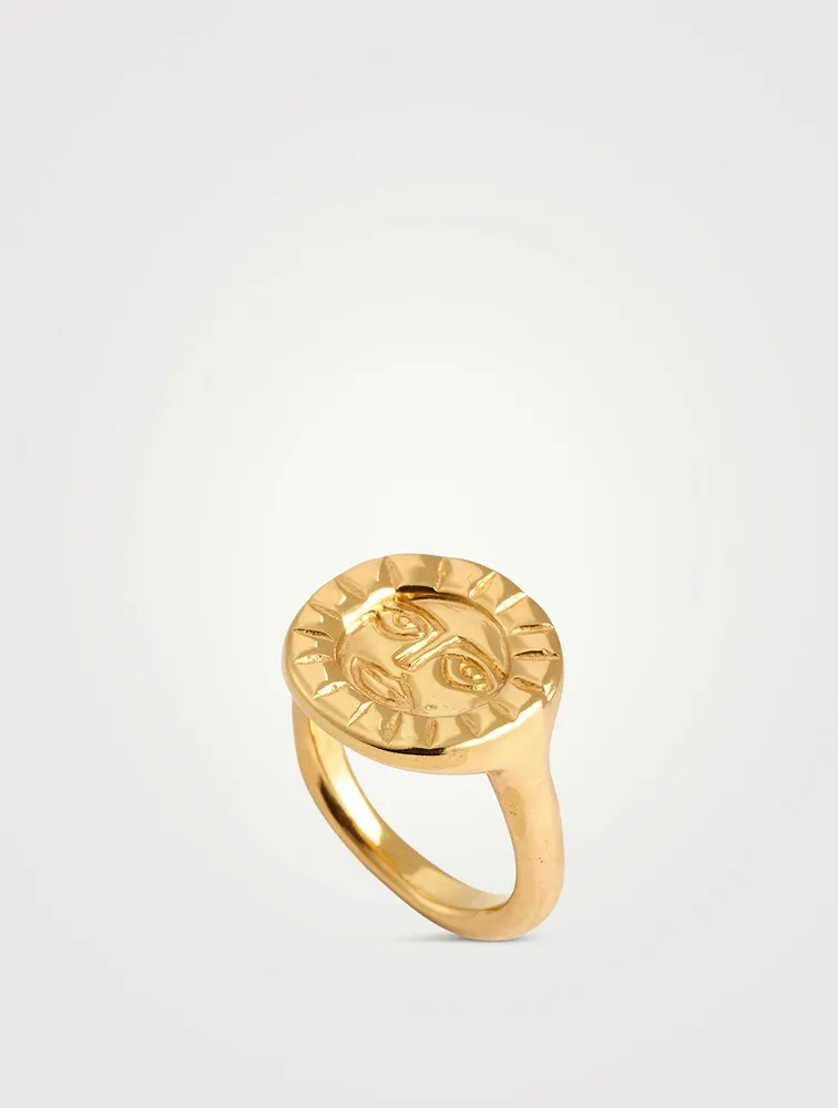 24K Gold Vermeil Sun Ring