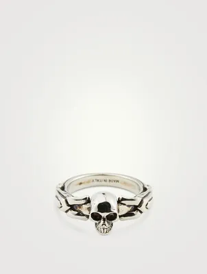 Textured Skull Ring