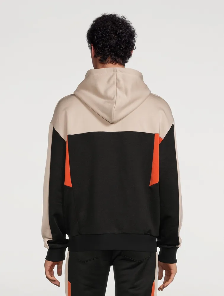 Cotton-Blend Colourblock Hoodie