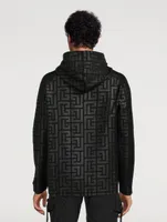 Maxi Monogram Hoodie With Logo Tape