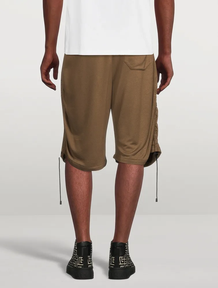 Long Shorts With Side Drawstrings