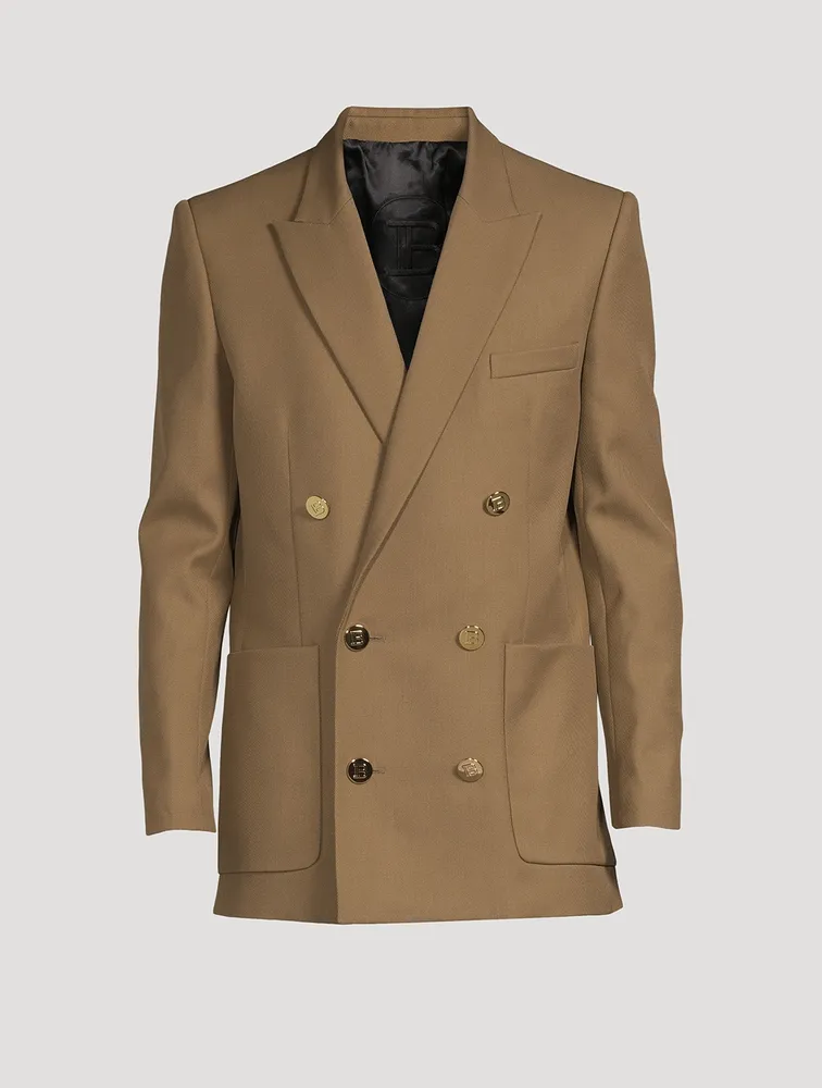 Wool Double-Breasted Jacket