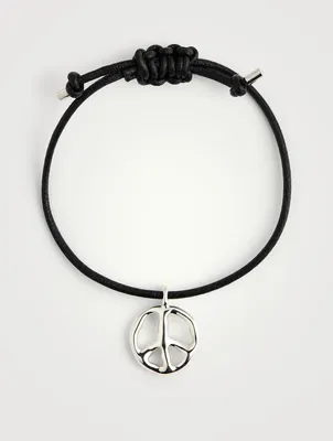 Peace Leather Bracelet