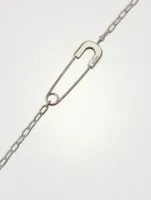 Sterling Silver Safety Pin Bracelet