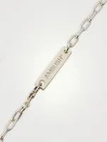 Sterling Silver Safety Pin Bracelet