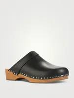 Thalie Leather Clogs