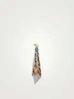 Pixel Flow Earrings In Patchwork Print
