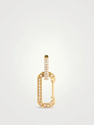 Chiara 18K Yellow Gold Earring With Diamonds