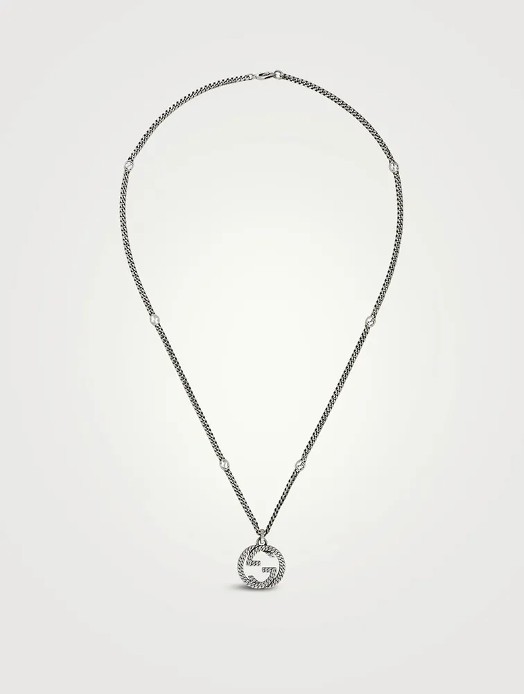 Interlocking G Sterling Silver Necklace